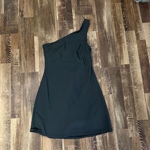 Abercrombie & Fitch One-Shoulder Black Dress